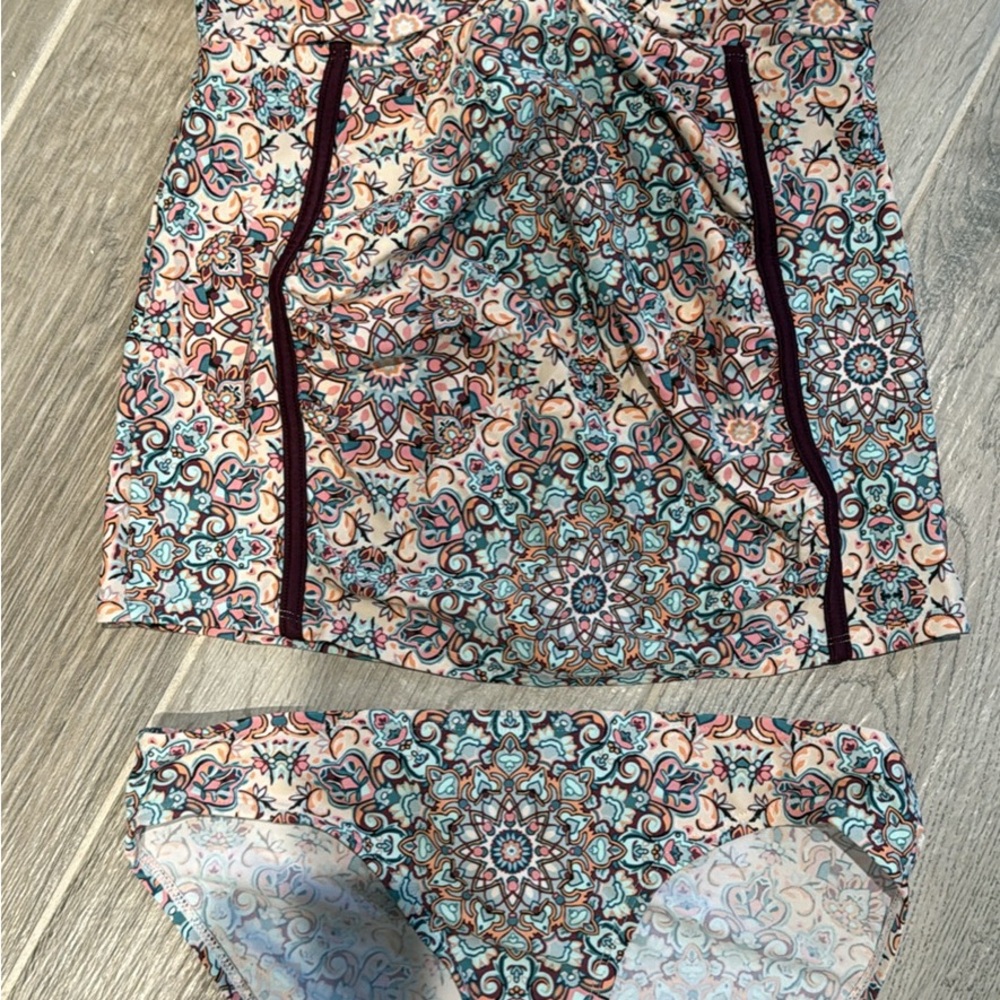 Jessica Simpson Multicolor Patterned Bikini